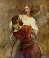 Rembrandt Jakob ringt mit dem Engel