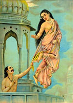 Urvashi et Pururavas gemalt von Raja Ravi Varma